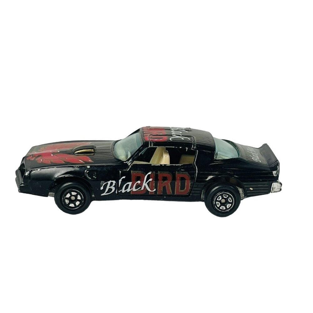 Yatming Black Bird Firebird Trans Am Vintage Diecast Car Vehicle Tan Interior - Picture 6 of 14